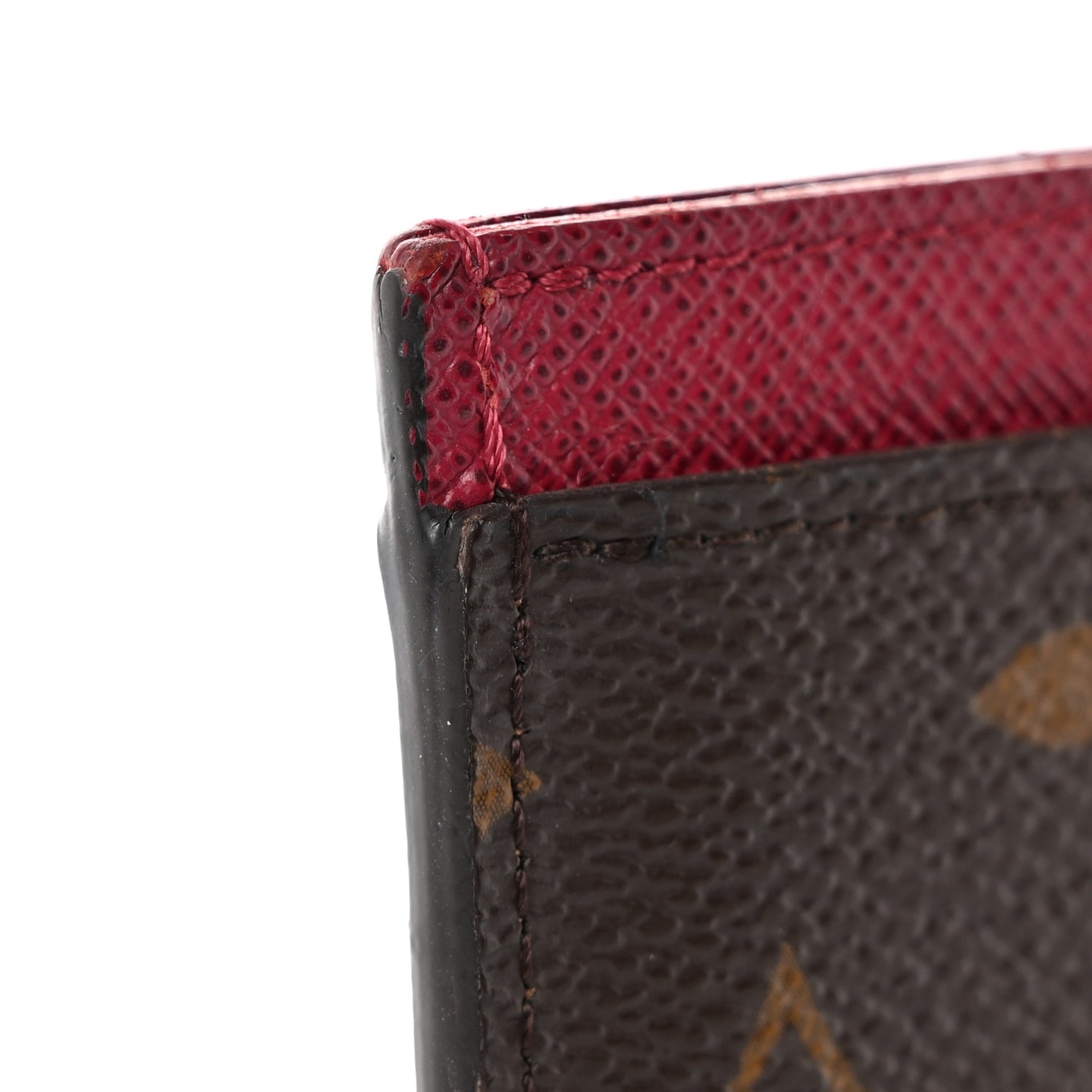 Monogram Card Holder Fuchsia