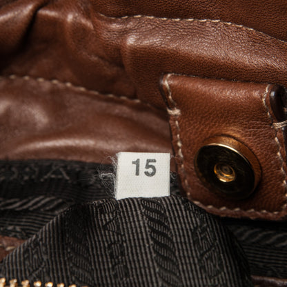 Prada Nappa Antique Shoulder Bag Cocco 7 of 7