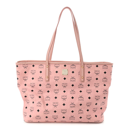 MCM Visetos Medium Project Reversible Shopper Tote Soft Pink 1 of 12