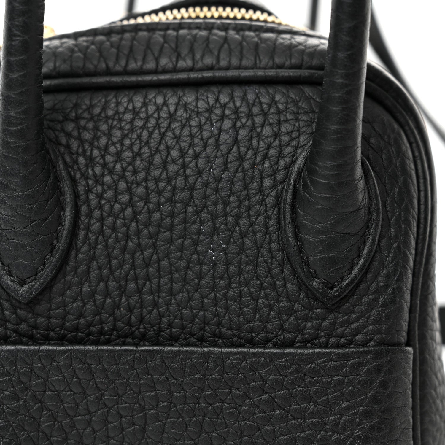Hermes Taurillon Clemence Mini Lindy 20 Black 12 of 17
