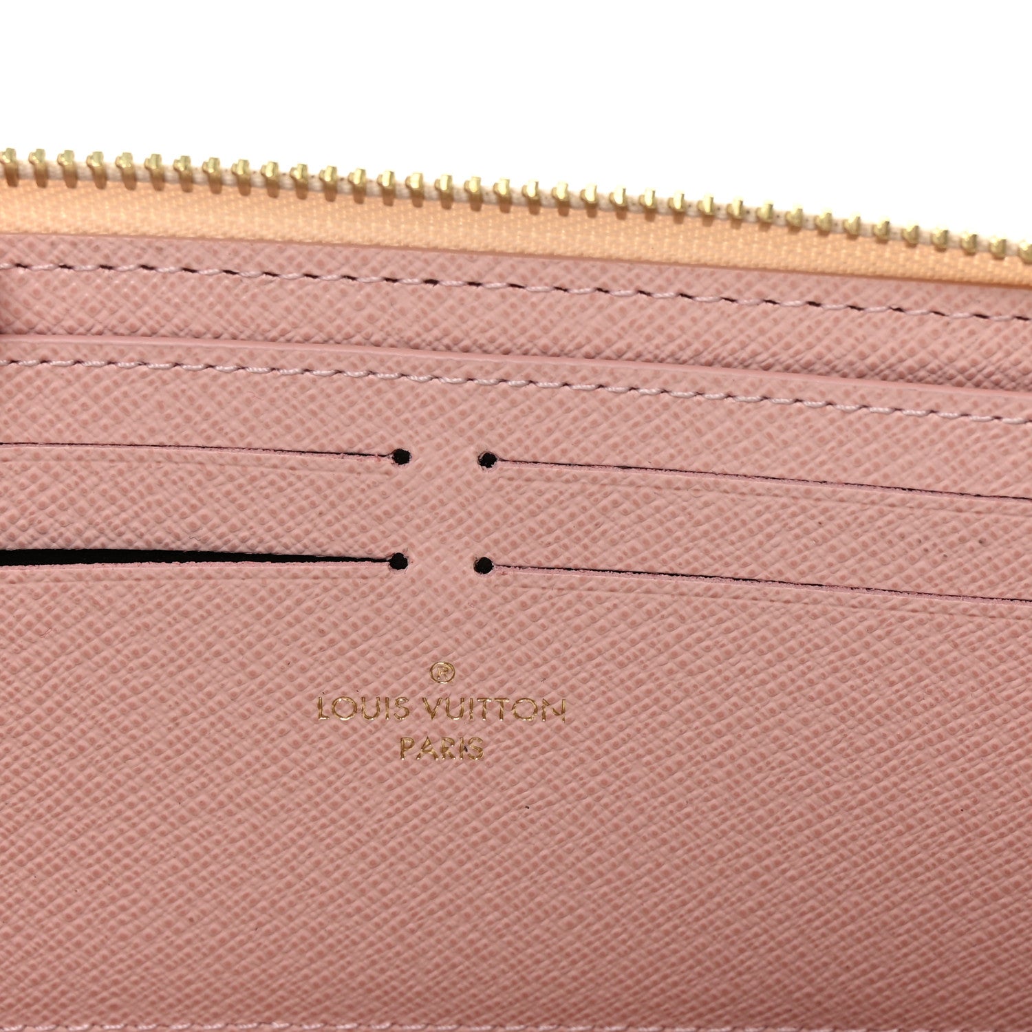 Louis Vuitton Damier Azur Clemence Wallet Rose Ballerine 6 of 6