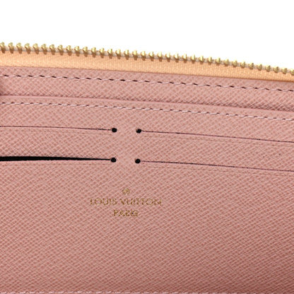 Louis Vuitton Damier Azur Clemence Wallet Rose Ballerine 6 of 6
