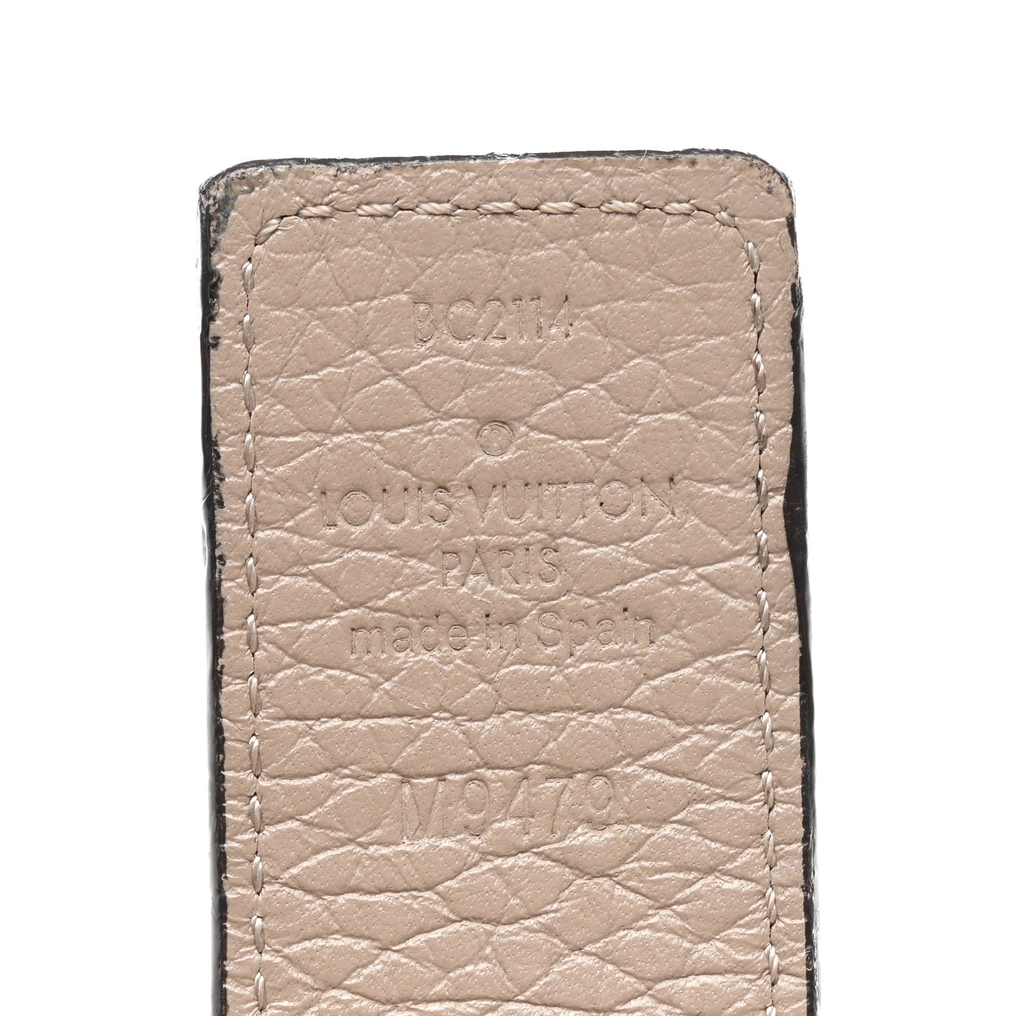 Taurillon Calfskin 30mm LV Initiales Belt 80 32 Galet Corail