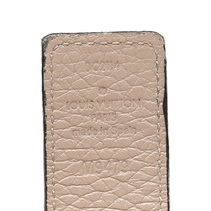 Louis Vuitton Taurillon Calfskin 30mm LV Initiales Belt 80 32 Galet Corail 3 of 11