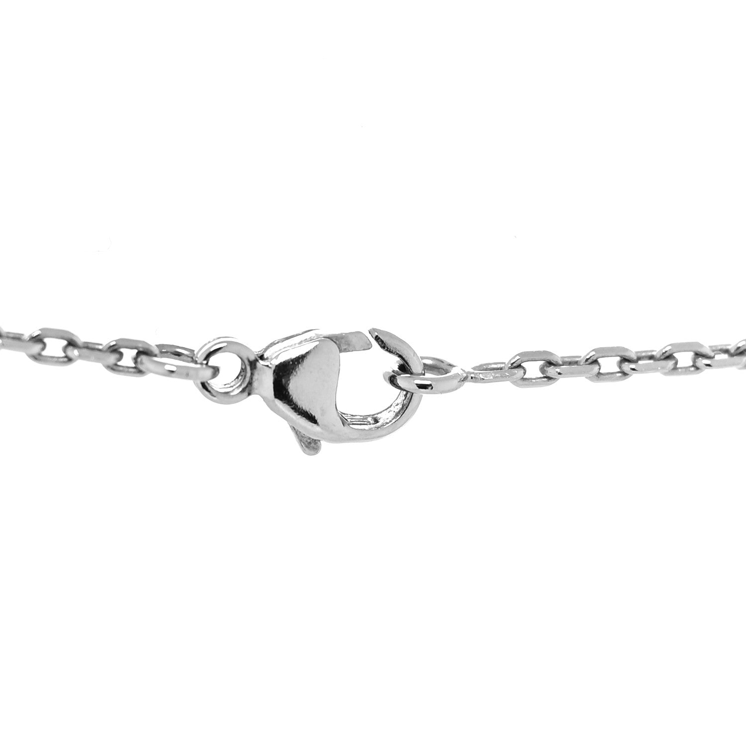 Hermes Lacquered Palladium Mini Pop H Pendant Necklace Black 4 of 5