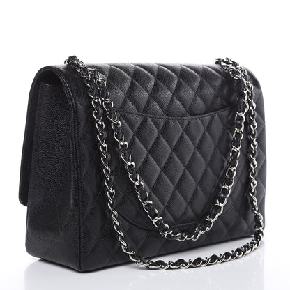 Chanel Caviar Quilted Maxi Single Flap Black 3 of 10
