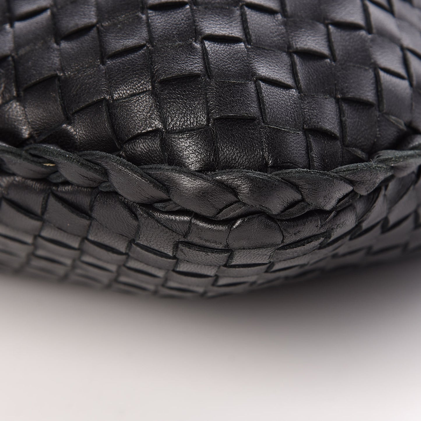 Nappa Intrecciato Large Veneta Hobo Black
