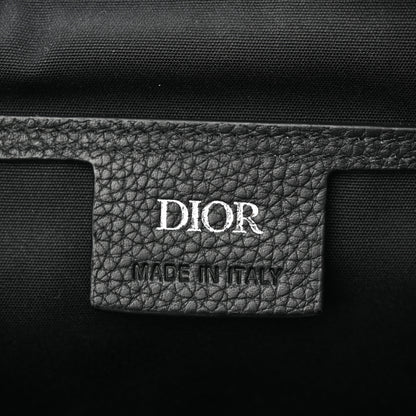 Christian Dior Grained Calfskin Oblique Saddle Messenger Black 6 of 10