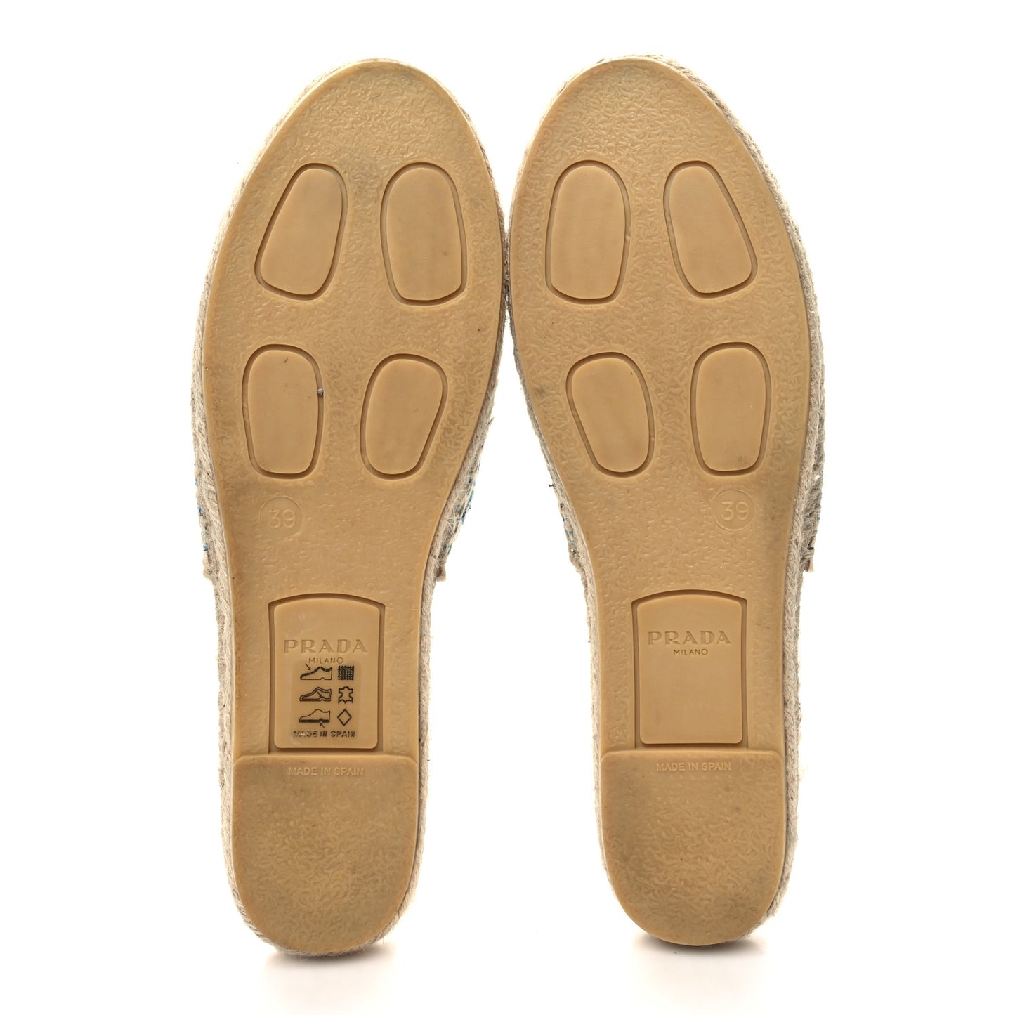 Nastro Jacquard Logo Embroidered Espadrille 20mm Slippers 39 Naturale Azzurro