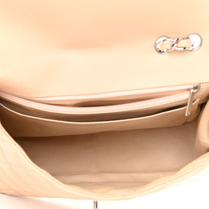 Chanel Caviar Quilted Jumbo Single Flap Beige 4 of 13