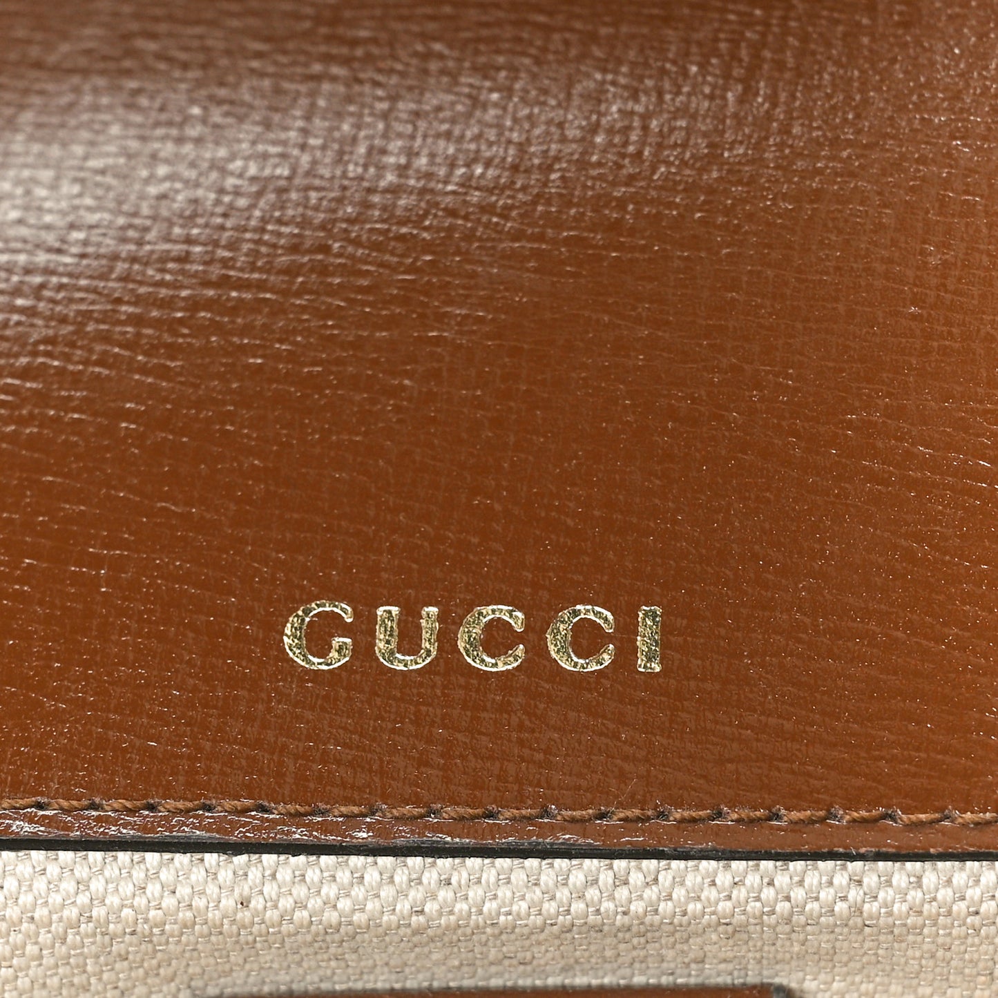 GG Supreme Monogram Web Mini Horsebit 1955 Shoulder Bag Beige Ebony Brown Sugar