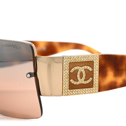 Chanel Crystal CC Sunglasses 4095-B Tortoise 7 of 11