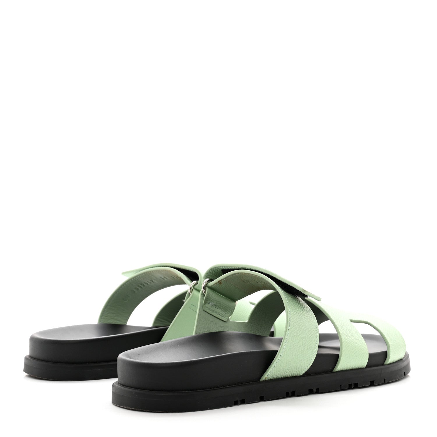 Hermes Epsom Womens Chypre Sandals 39 Vert Jade 4 of 10