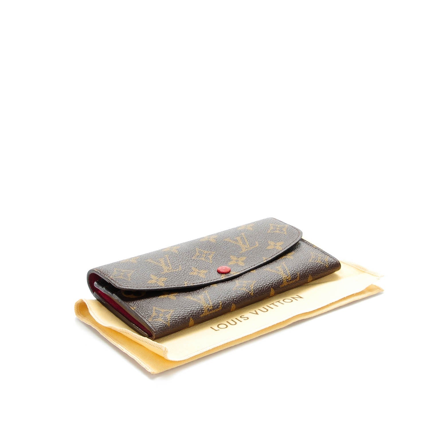 Louis Vuitton Monogram Emilie Wallet Red 4 of 10