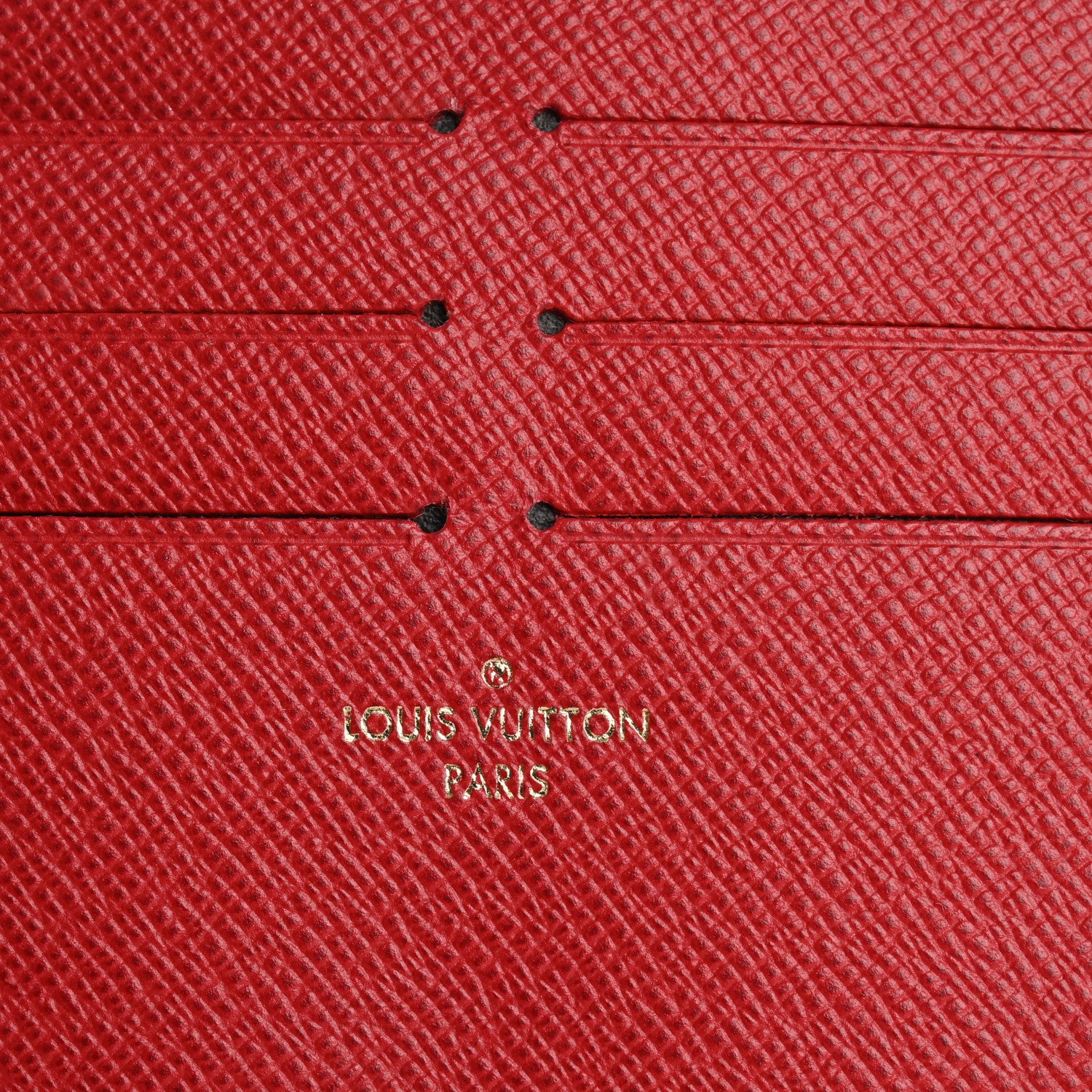 Louis Vuitton Calfskin Felicie Card Holder Insert Cherry 6 of 12