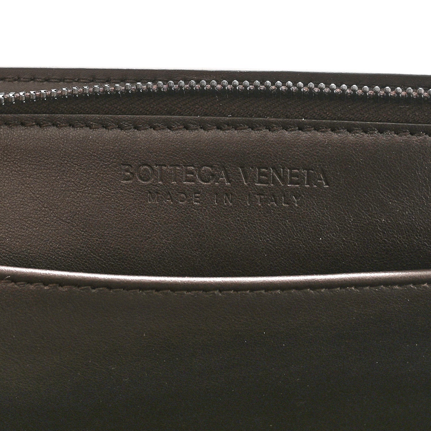 Bottega Veneta Calfskin Intrecciato Small Document Case Dark Brown 6 of 10