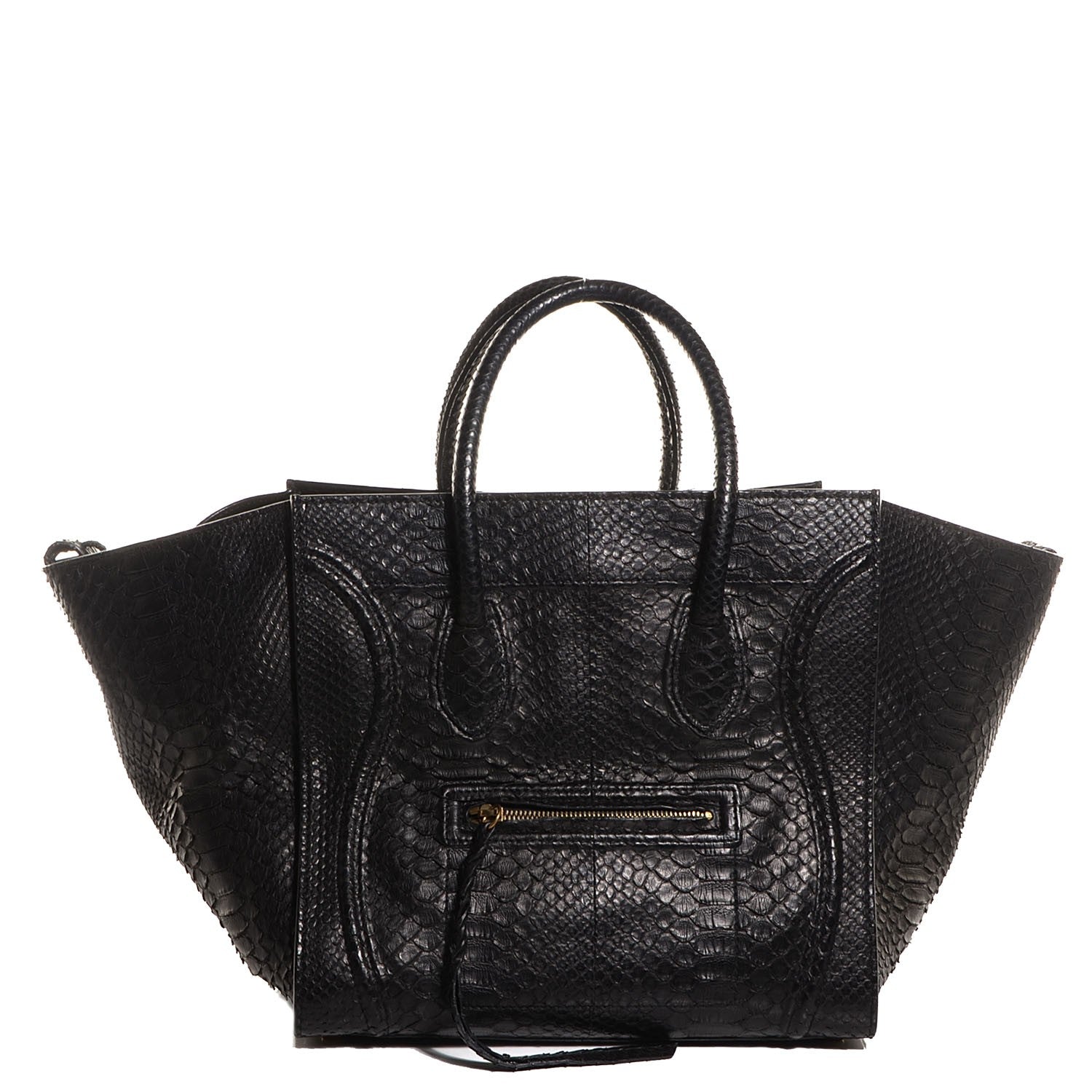 Celine Python Medium Phantom Luggage Black 1 of 8