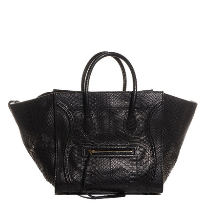 Celine Python Medium Phantom Luggage Black 1 of 8