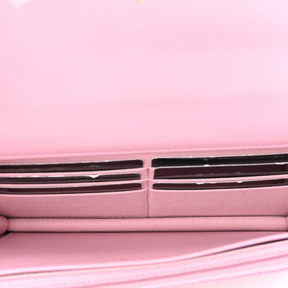 Chanel Shiny Caviar Quilted Pick Me Up Wallet On Chain WOC Pink 6 of 11