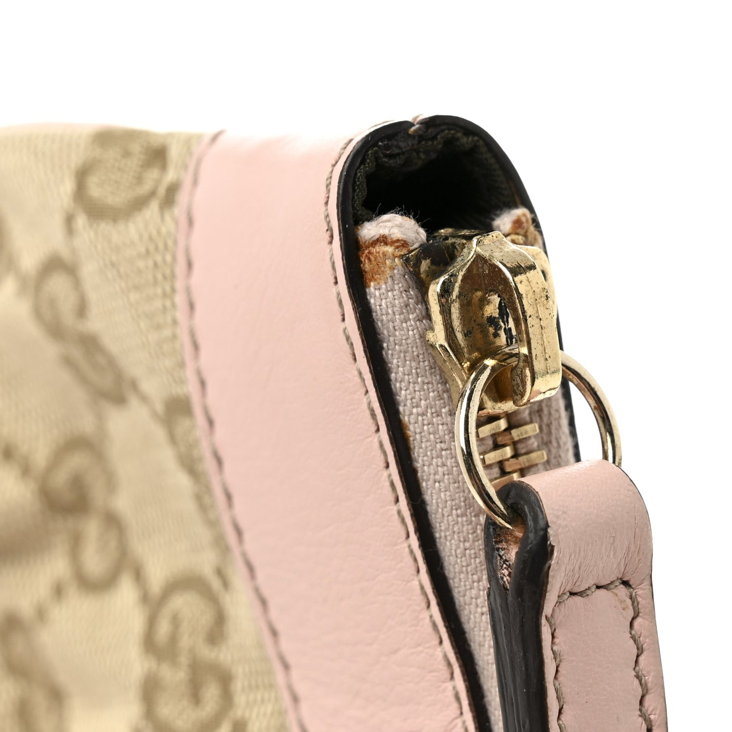 Monogram D Ring Wristlet Pink