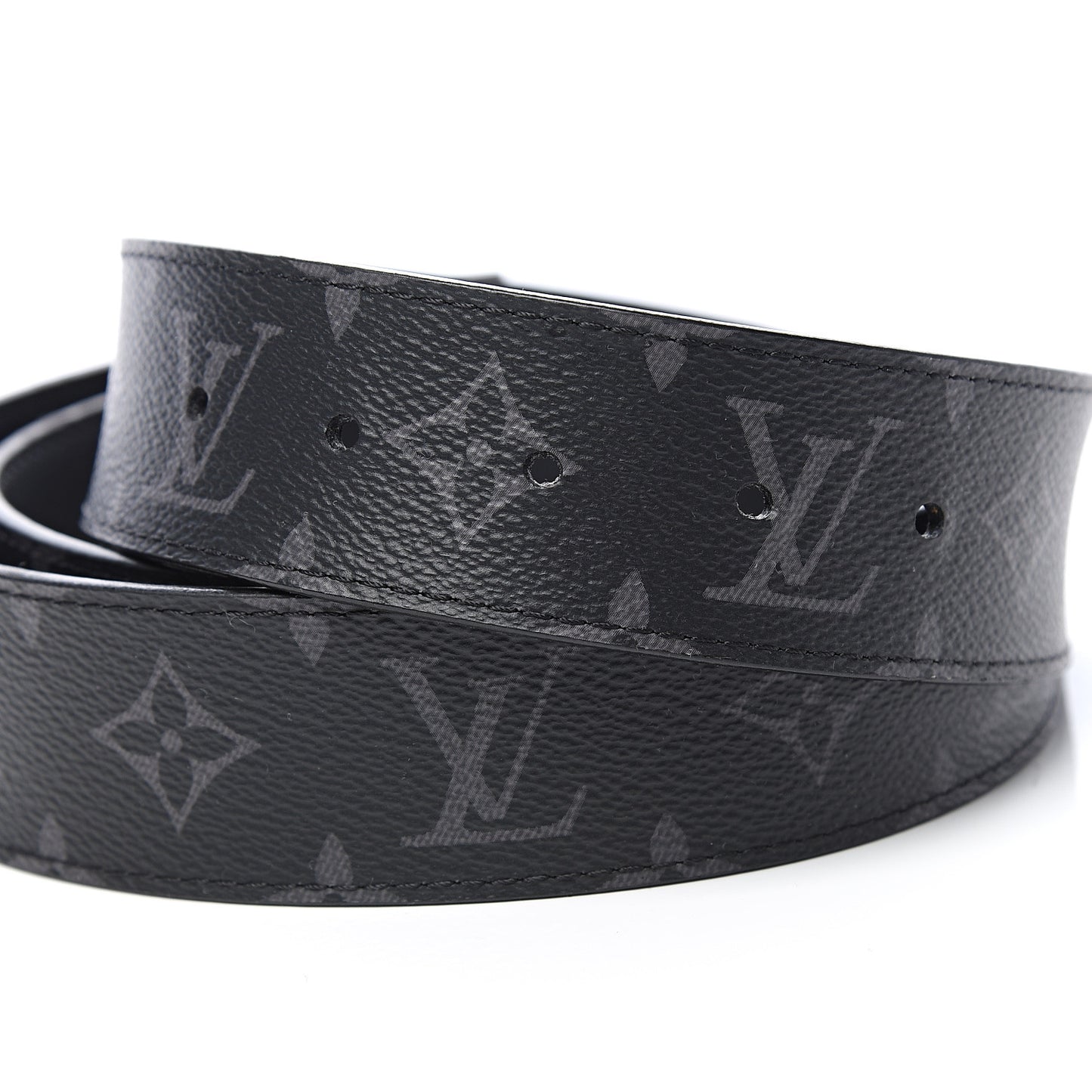 Monogram Eclipse Taigarama 40mm LV Initiales Reversible Belt 110 44 Black