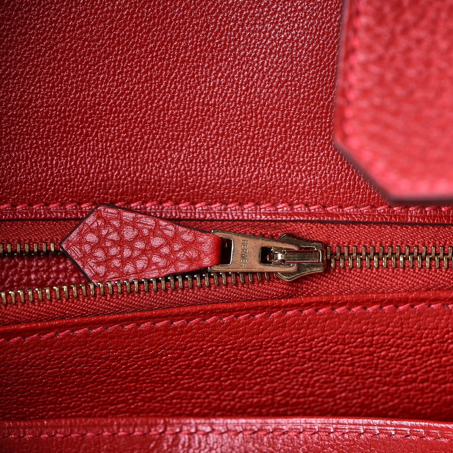 Togo Birkin 30 Rouge Casaque