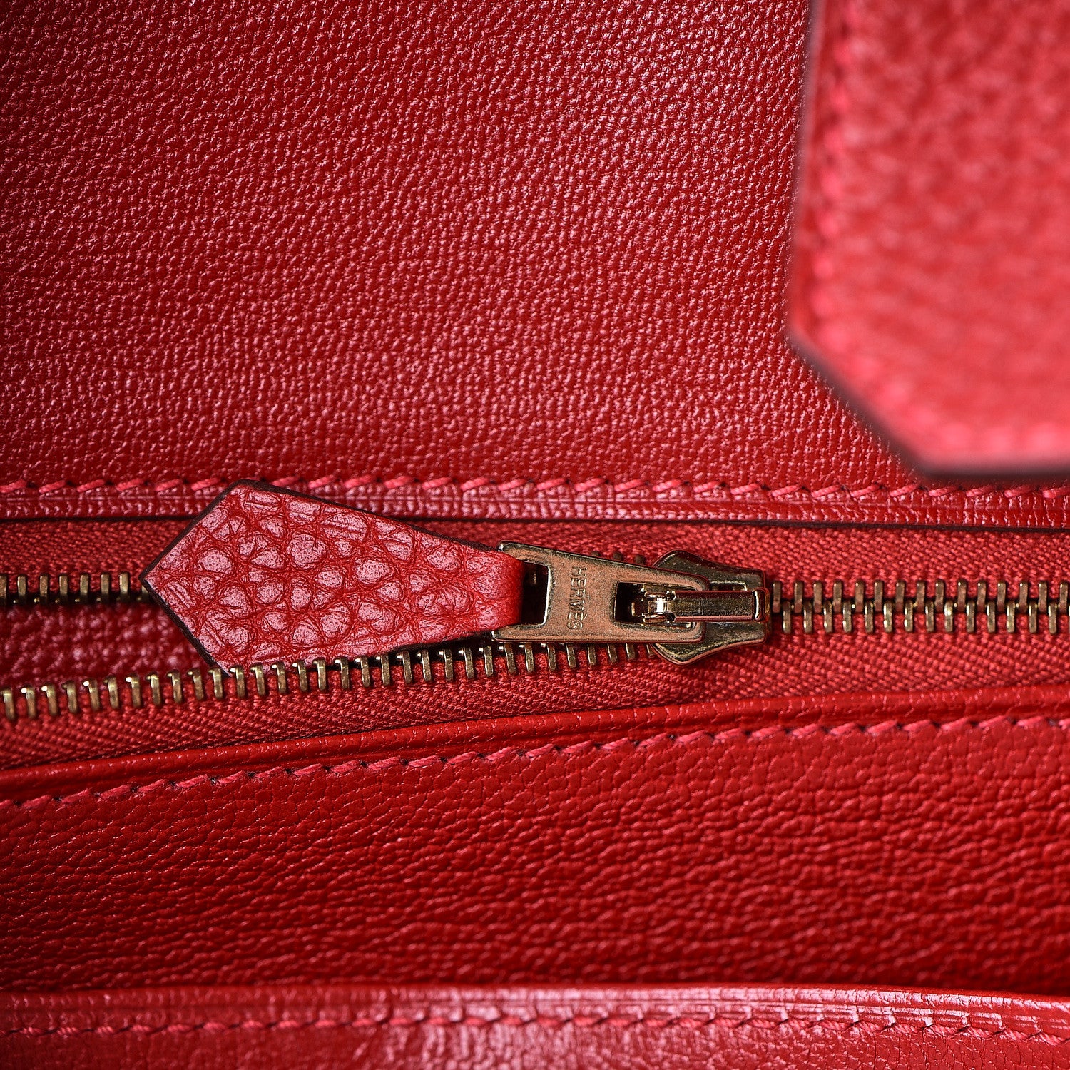 Hermes Togo Birkin 30 Rouge Casaque 27 of 30