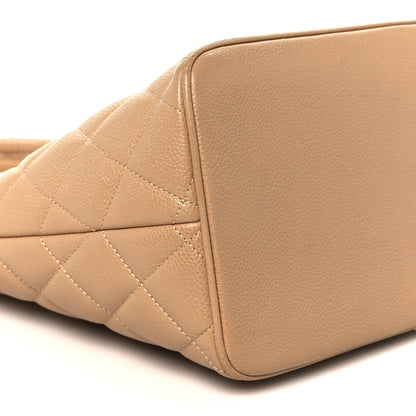 Chanel Caviar Quilted Medallion Tote Beige 9 of 10