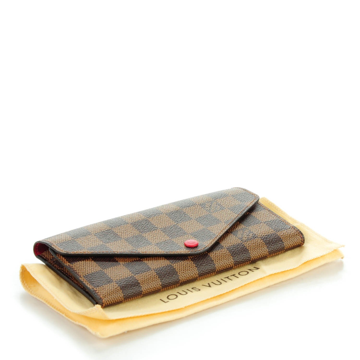 Louis Vuitton Damier Ebene Josephine Wallet Red 4 of 8