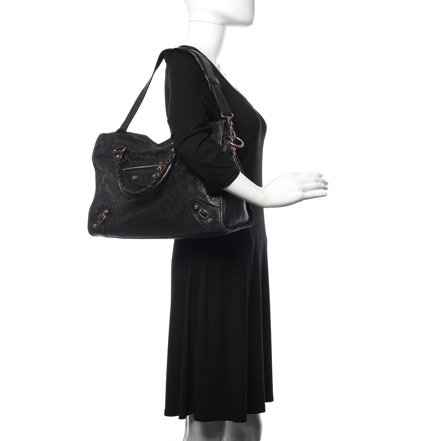Balenciaga Agneau Giant 12 Rose Gold Hardware City Black 2 of 17
