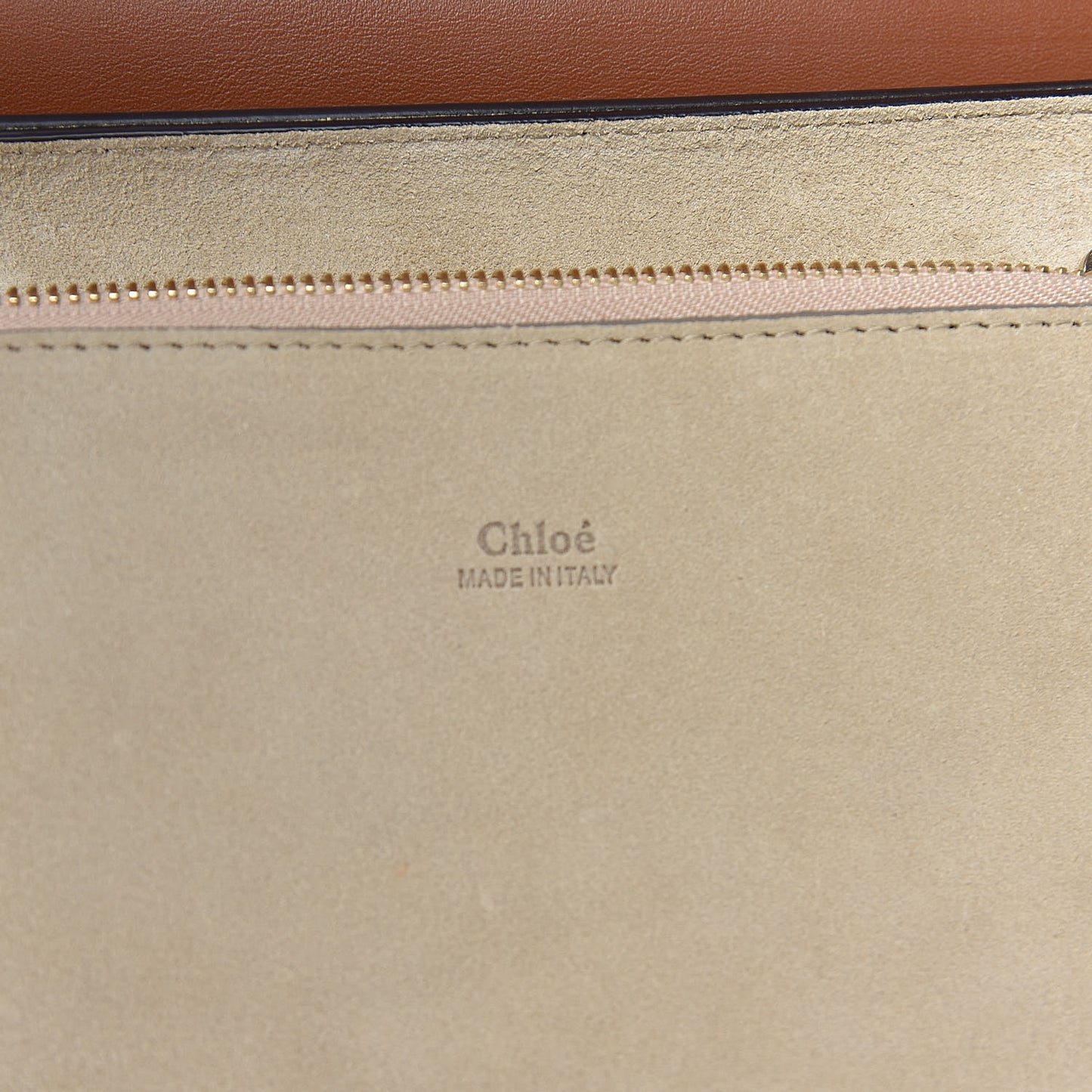 Suede Calfskin Medium Faye Shoulder Bag Tobacco