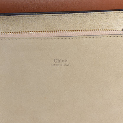 Chloe Suede Calfskin Medium Faye Shoulder Bag Tobacco 7 of 14