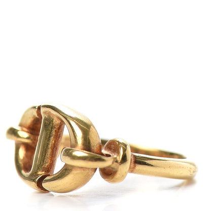 Christian Dior Metal CD Ring 5 Gold 3 of 6