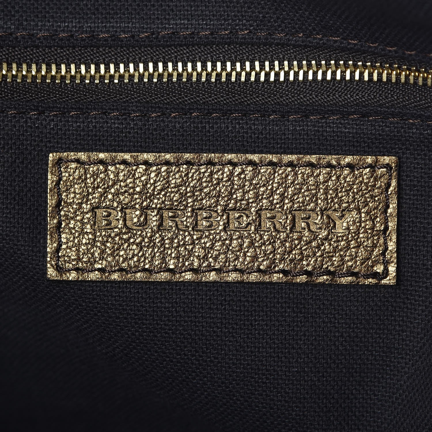 Burberry Haymarket Check Small Salisbury Tote Gold 14 of 16