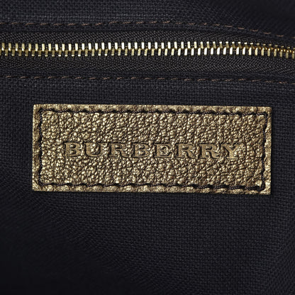 Burberry Haymarket Check Small Salisbury Tote Gold 14 of 16