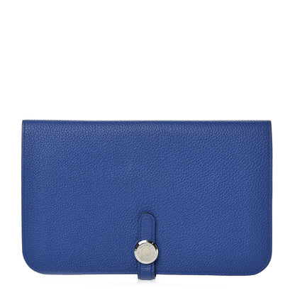 Hermes Togo Dogon Duo Wallet Bleu Electrique 1 of 9