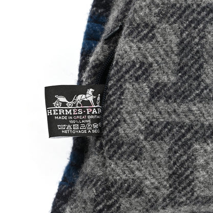 Hermes Wool Plaid Escapade Pillow 3 of 3