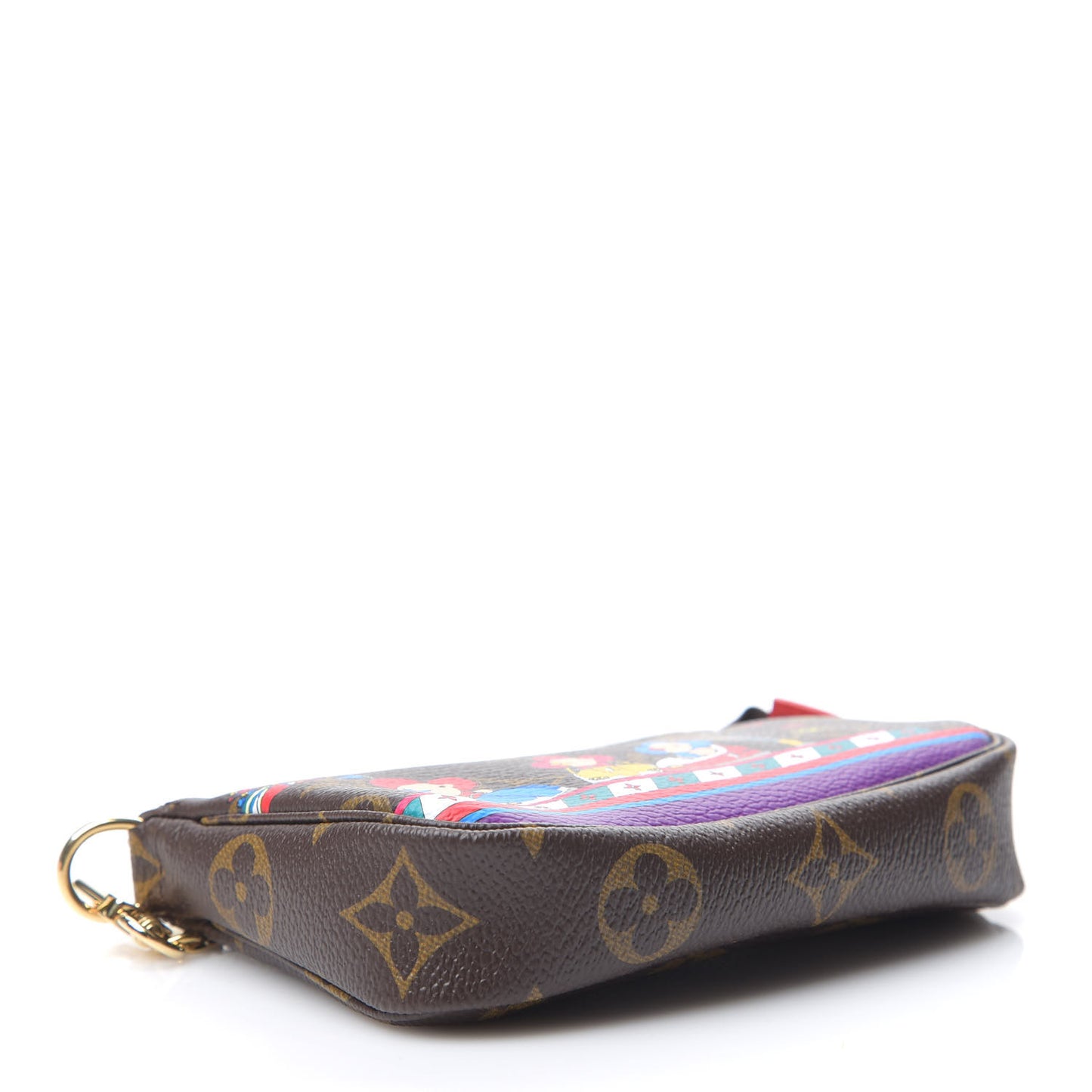 Monogram 2020 Christmas Animation Bumper Cars Mini Pochette Accessories Coquelicot