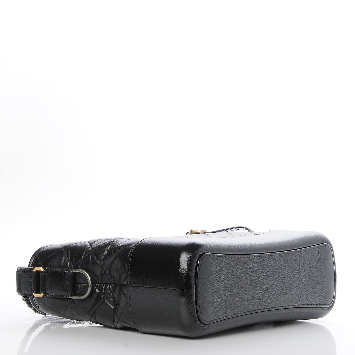 Chanel Aged Calfskin Quilted Medium Gabrielle Hobo Black 4 of 8