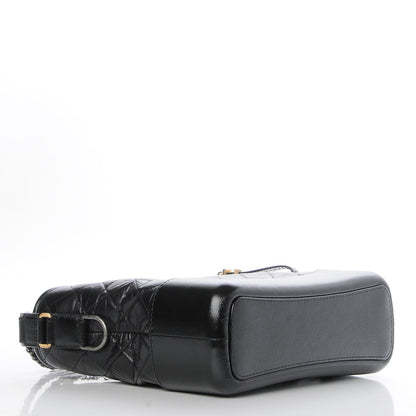 Chanel Aged Calfskin Quilted Medium Gabrielle Hobo Black 4 of 8