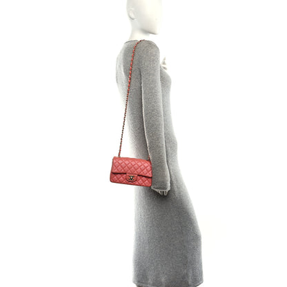 Chanel Iridescent Lambskin Quilted Mini Rectangular Flap Pink 2 of 10