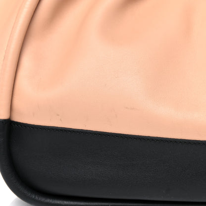 Proenza Schouler Calfskin Two Tone Ruched Tote Beige Black 13 of 16