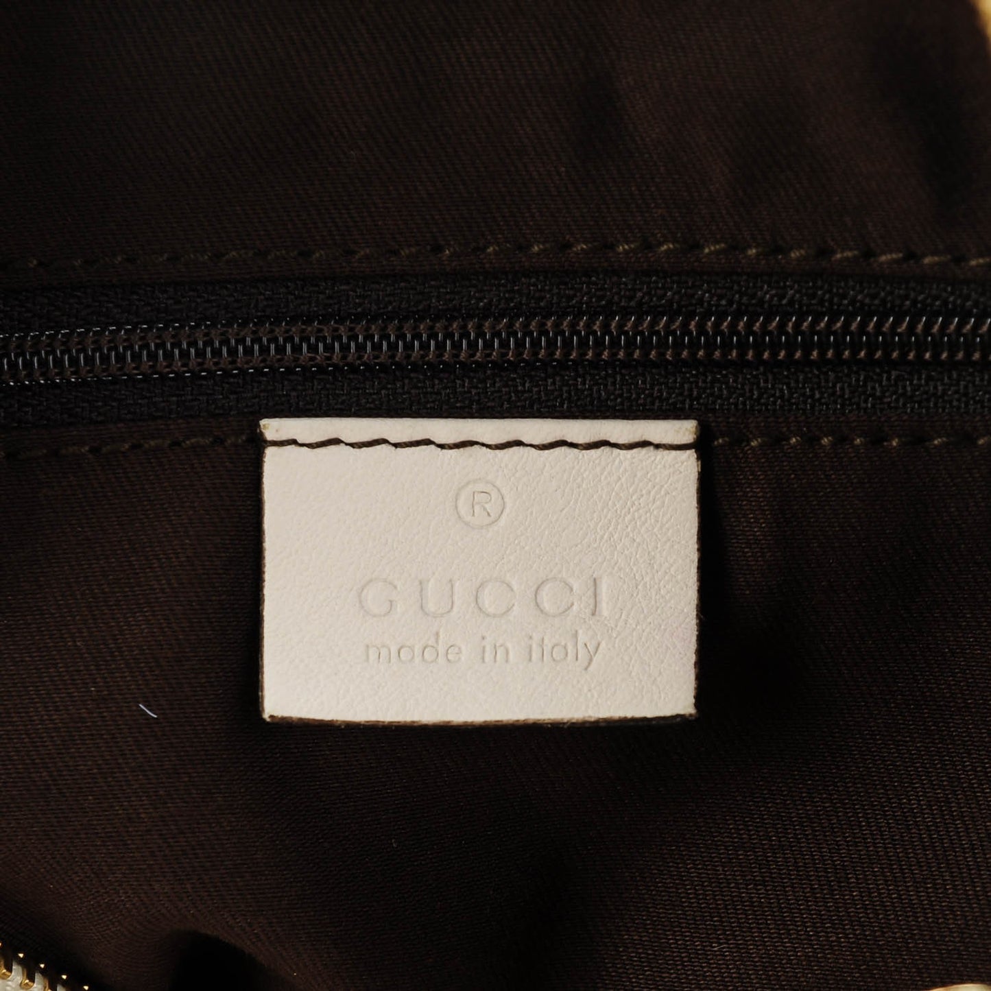 Monogram Large D Gold Hobo White