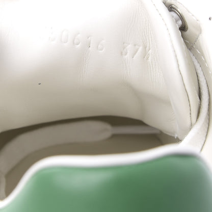 Gucci Calfskin Web Pig Kitten Embroidered Womens Ace Sneakers 37.5 White 8 of 8