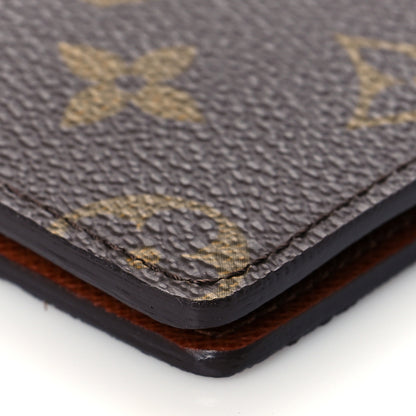 Louis Vuitton Monogram Mens Porte-Billets 3 Card Billfold Wallet 9 of 10