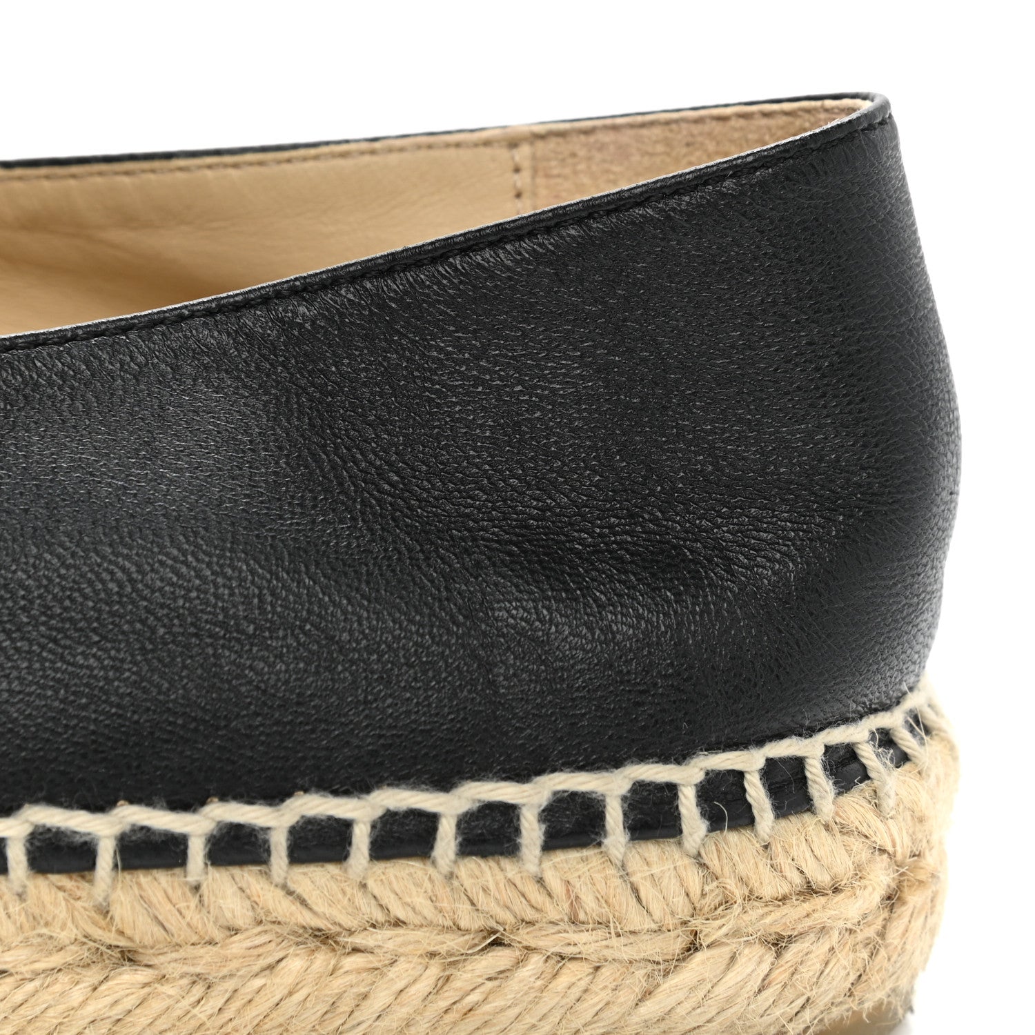 Chanel Lambskin CC Espadrilles 38 Black 9 of 11