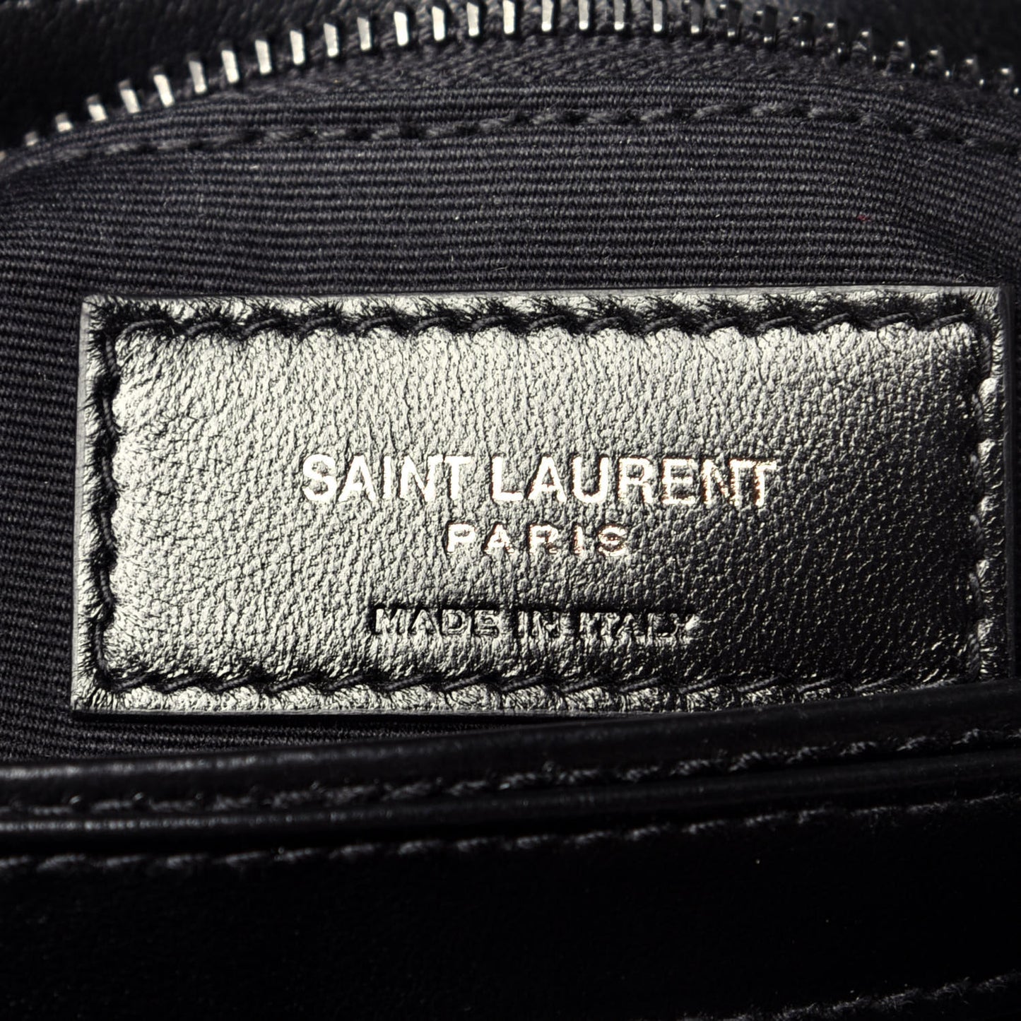 Calfskin Y Quilted Monogram Toy Loulou Crossbody Bag Black