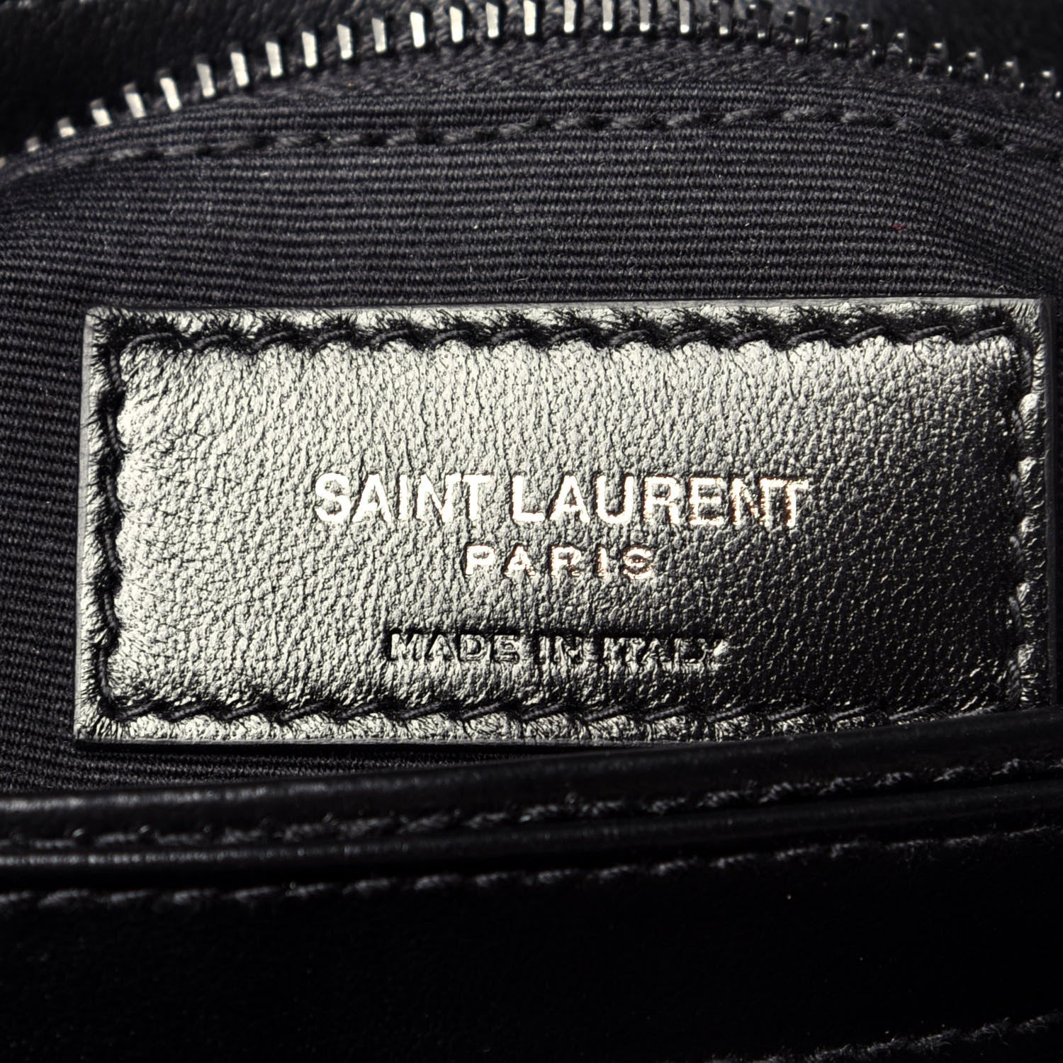 Saint Laurent Calfskin Y Quilted Monogram Toy Loulou Crossbody Bag Black 6 of 9