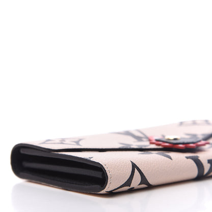 Louis Vuitton Empreinte Monogram Giant Crafty Sarah Wallet Creme Black 7 of 10