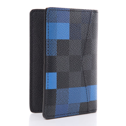 Louis Vuitton Damier Graphite Pixel Pocket Organizer Blue 3 of 7
